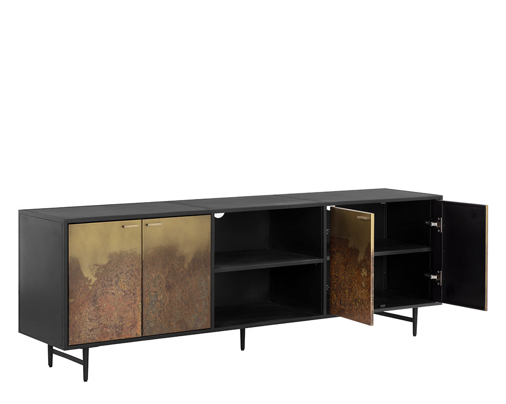 SP- CONSOLE MÉDIA ET ARMOIRE AUBURN