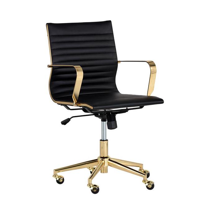 SP - CHAISE DE BUREAU JESSICA NOIRE