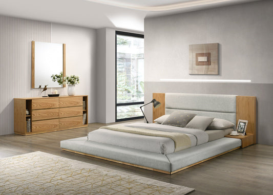 VG - NOVA DOMUS JAGGER LIT MODERNE EN CHÊNE NATUREL