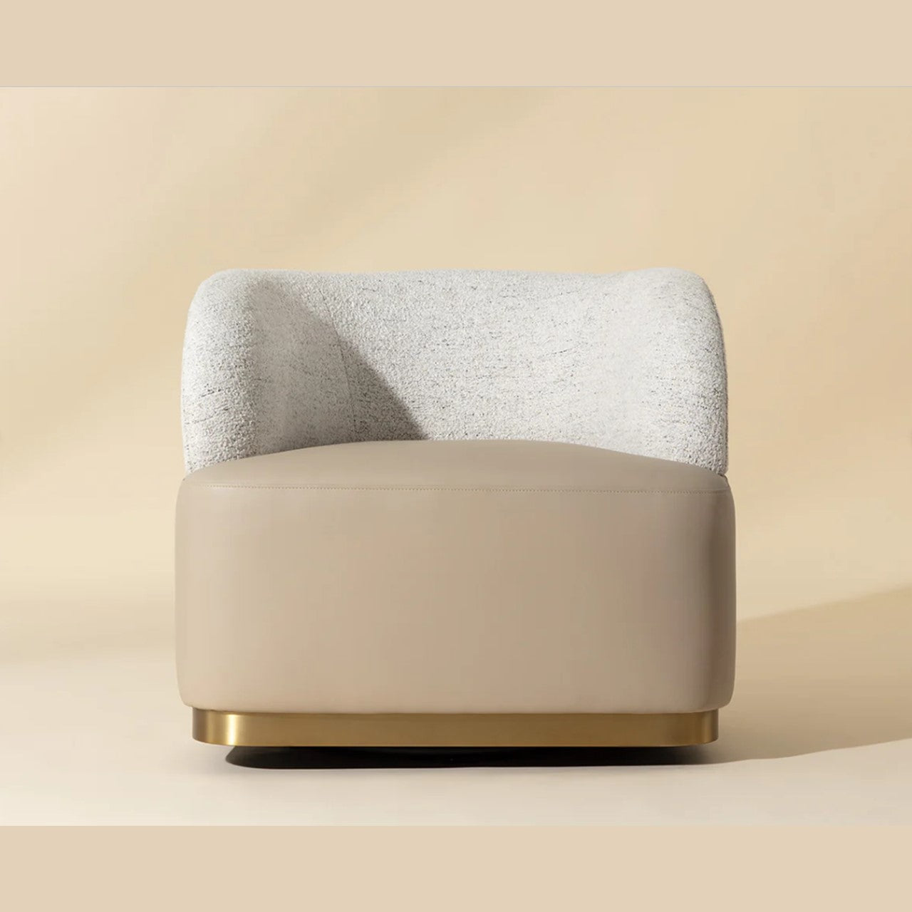 SP - BRINDA FAUTEUIL LONG PIVOTANT NAPA BEIGE