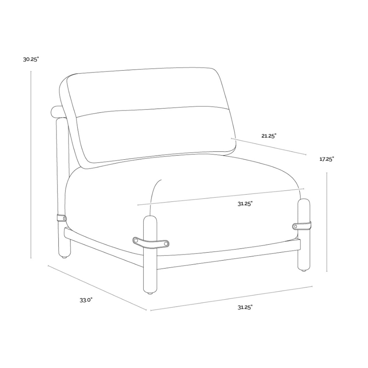 SP - FAUTEUIL LONG HOLST