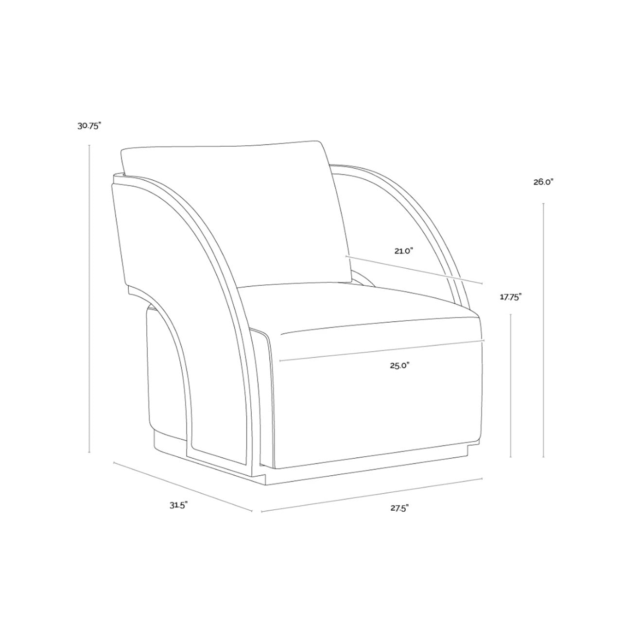 SP - FAUTEUIL LONG PIVOTANT BAZ