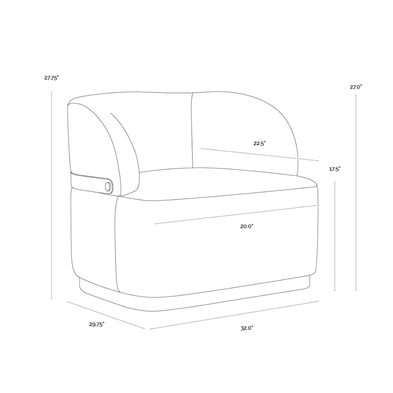 SP - BRINDA FAUTEUIL LONG PIVOTANT NAPA BEIGE