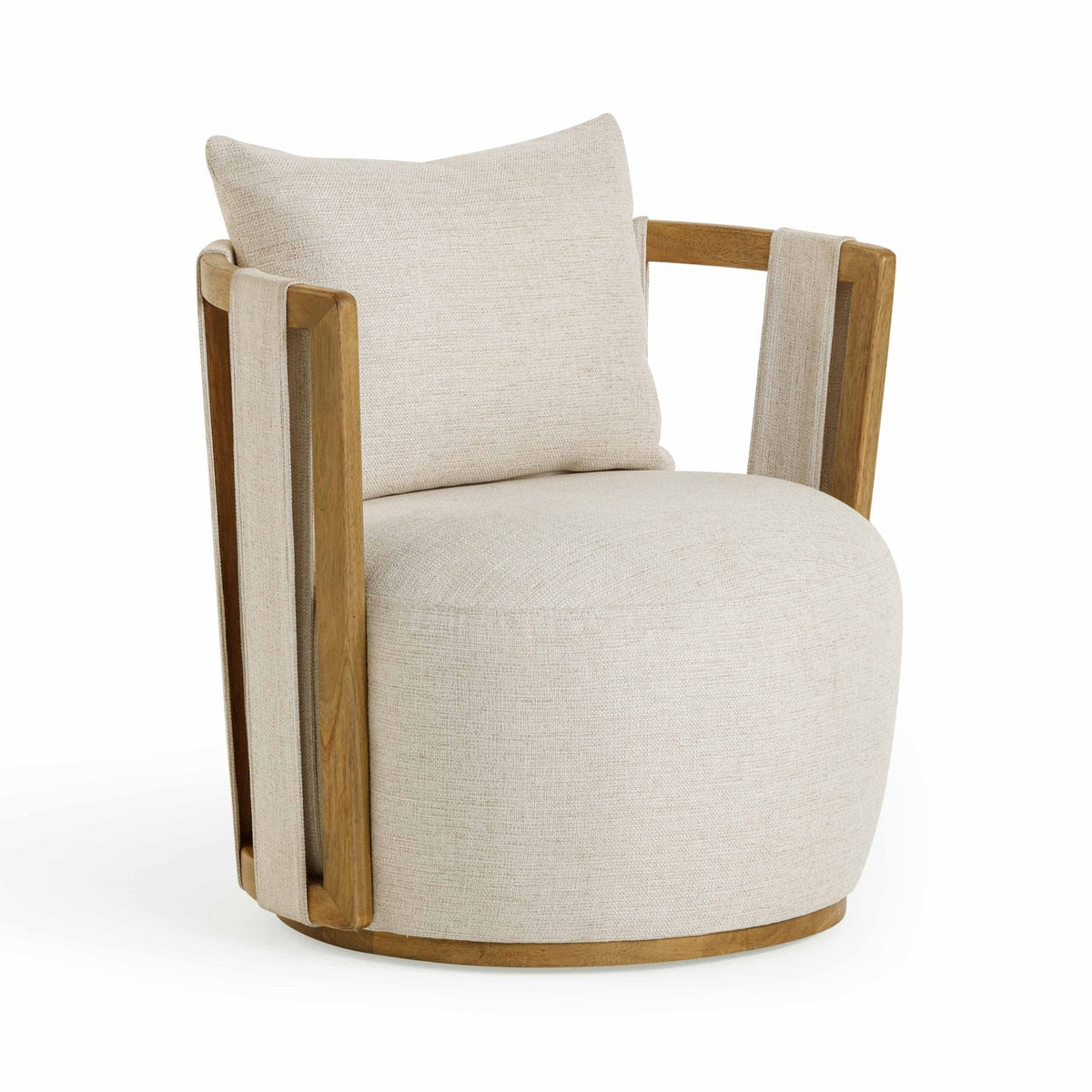 Chaise pivotante recyclée et vieillie TV-Paolo