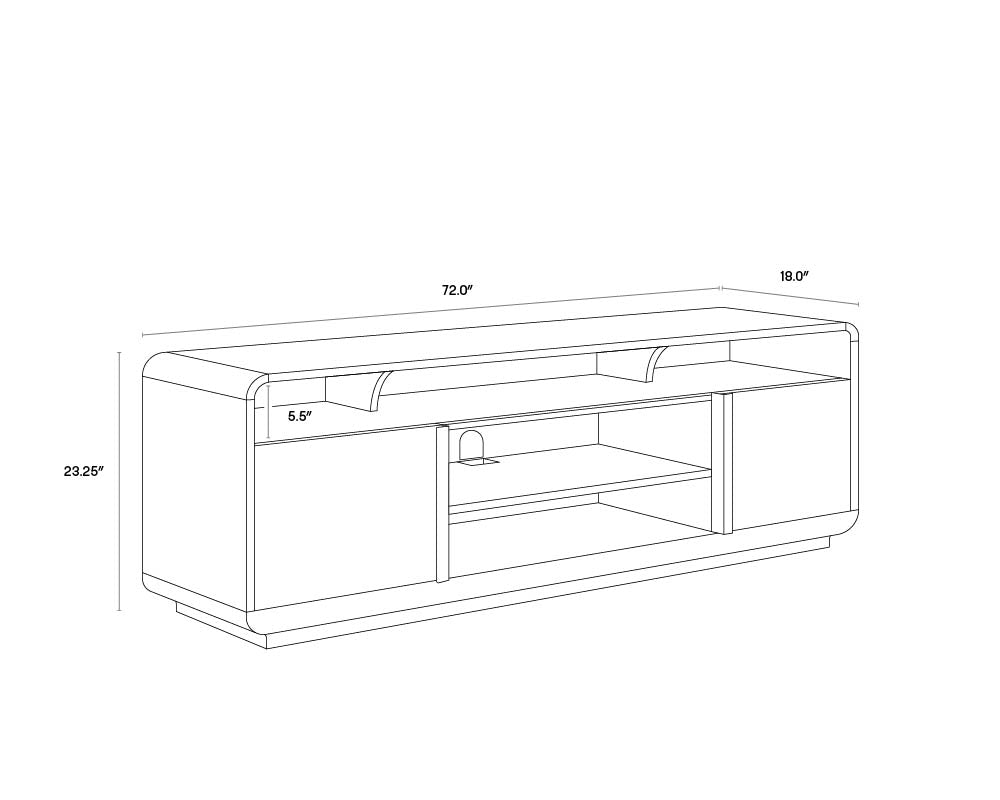 SP - CONSOLE MÉDIA ET ARMOIRE KAYDEN