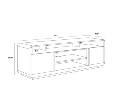 SP - CONSOLE MÉDIA ET ARMOIRE KAYDEN