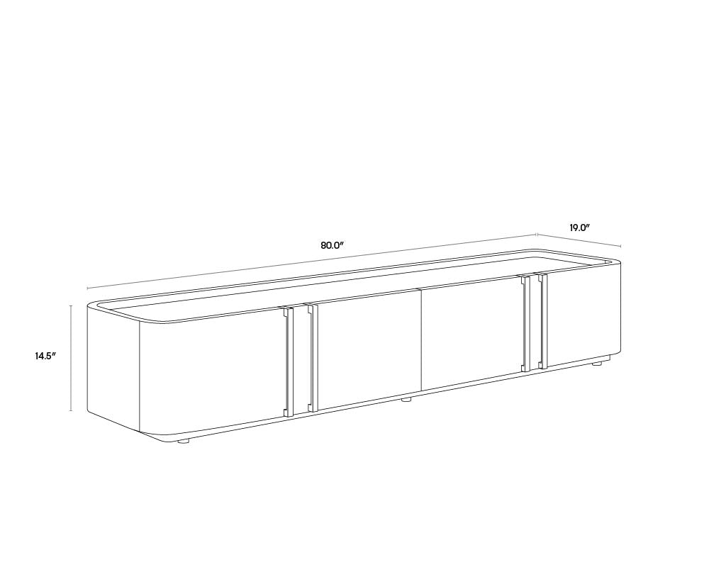 SP- CONSOLE MÉDIA ET ARMOIRE JAMILLE