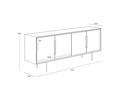 SP- CONSOLE MÉDIA ET ARMOIRE DANBURY