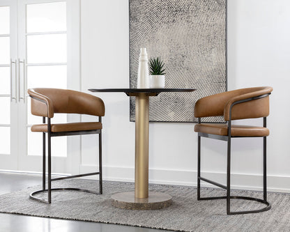 SP - TABOURET DE COMPTOIR MARRIS - GUNMETAL