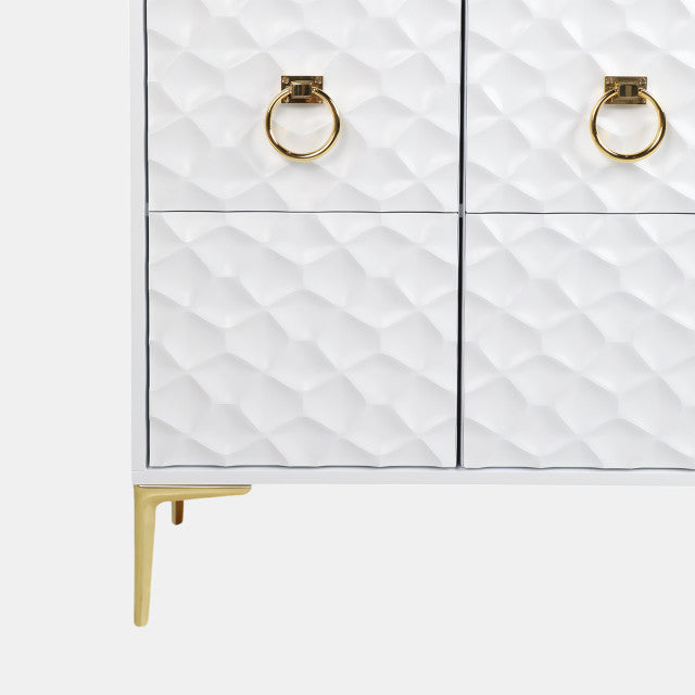 SB- Console Blanc et Or