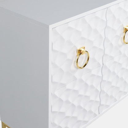 SB- Console Blanc et Or