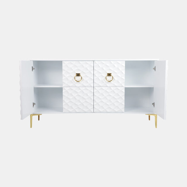SB- Console Blanc et Or