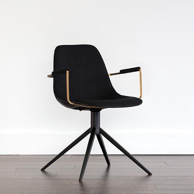 SP - FAUTEUIL DE SALLE À MANGER PIVOTANT CASSIUS