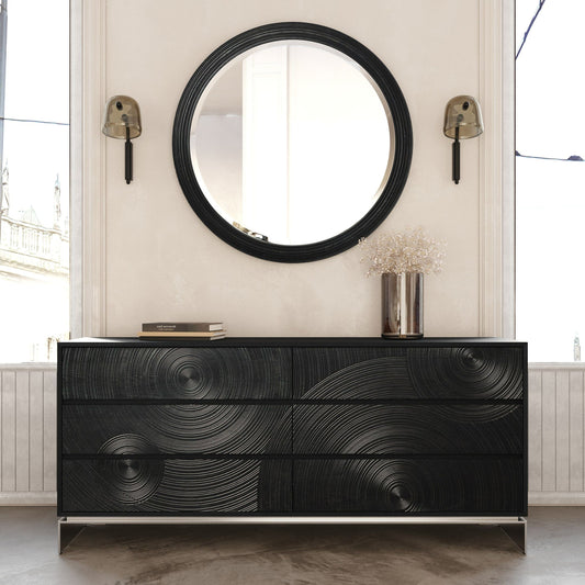 VG - COMMODE EN FRÊNE NOIR