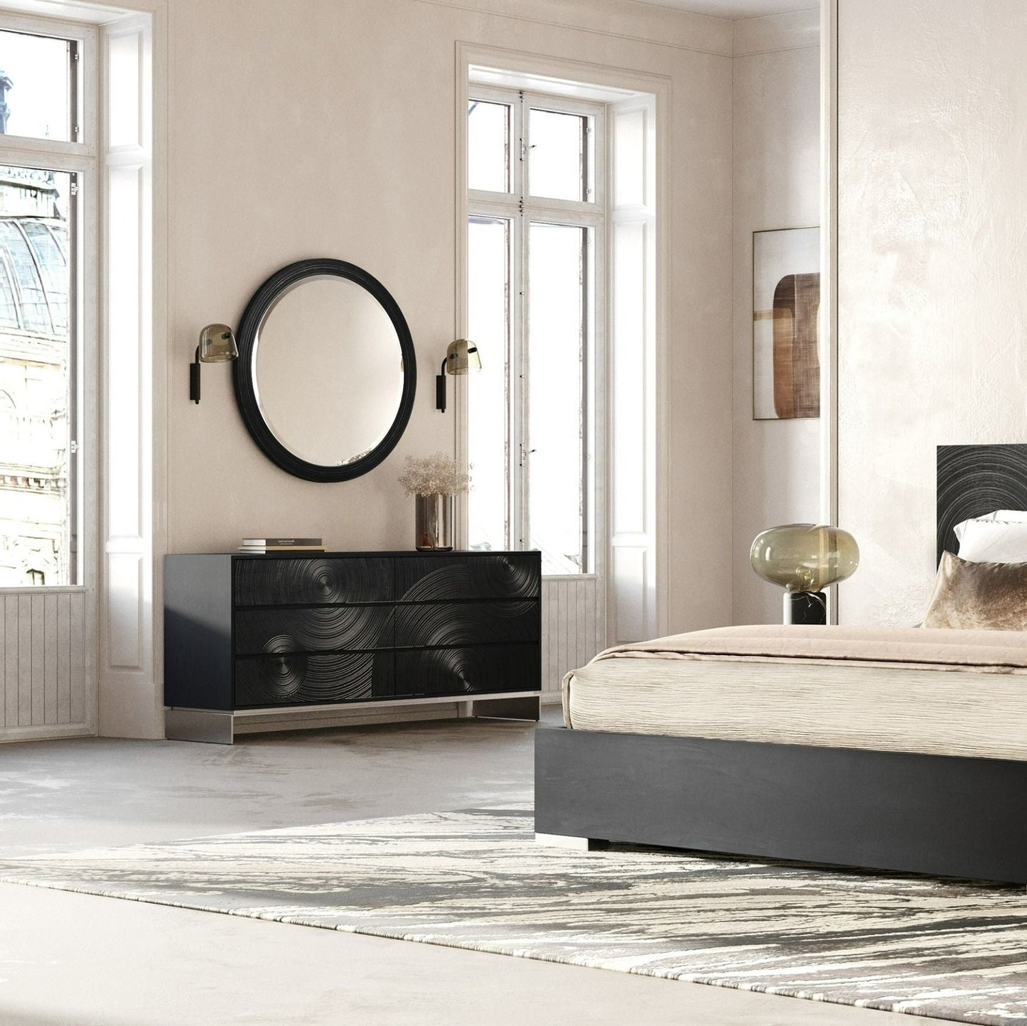 VG - COMMODE EN FRÊNE NOIR