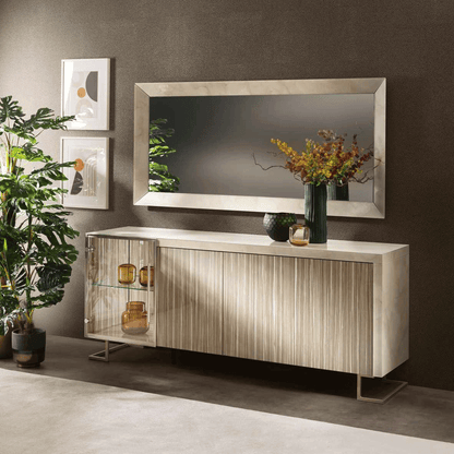 Buffet EF-Luce 4 portes avec miroir