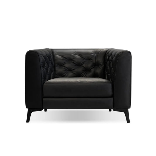 MB - FAUTEUIL DALTON EN CUIR