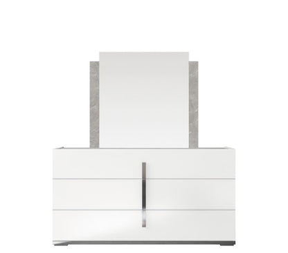ST - COMMODE ET MIROIR MARA BLANC
