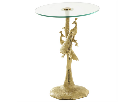 UA- TABLE D'APPOINT TEXTURÉE PEACOCK
