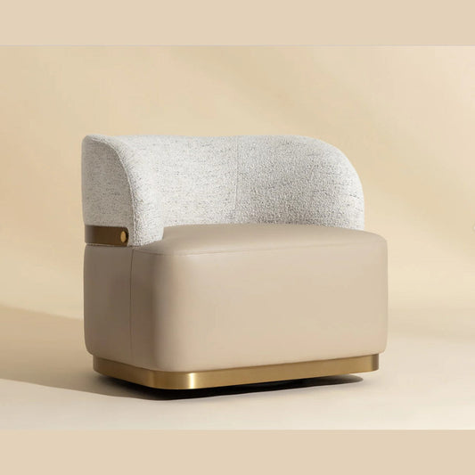SP - BRINDA FAUTEUIL LONG PIVOTANT NAPA BEIGE