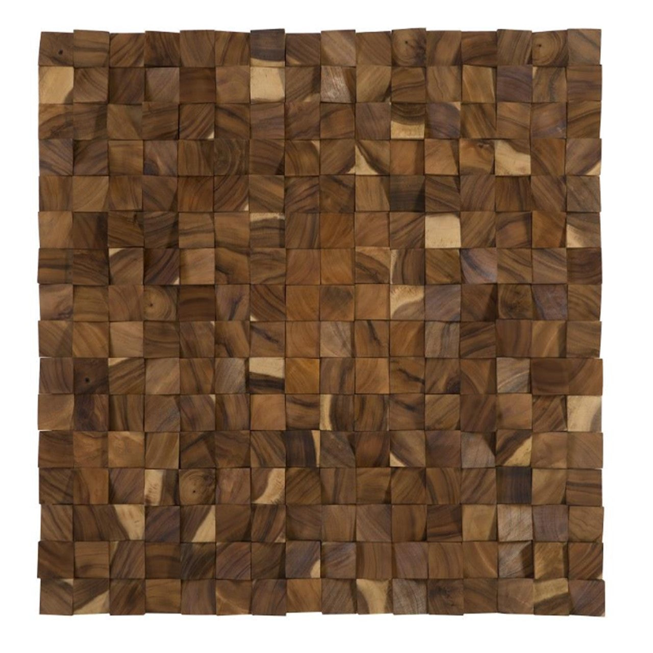 PC-BLOCKS WALL ART, BOIS CHAMCHA, NATUREL, LG