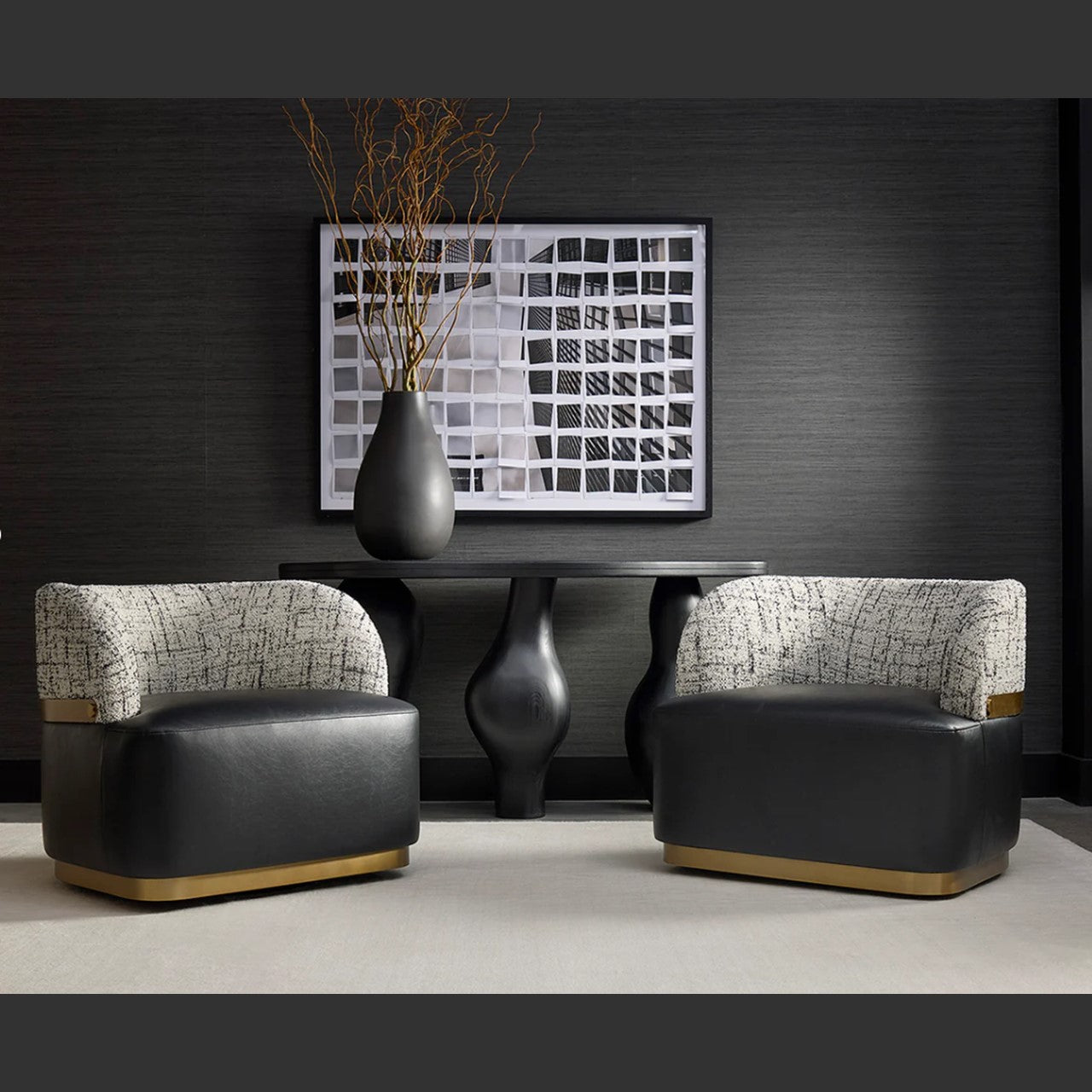SP - BRINDA FAUTEUIL LONG PIVOTANT BRAVO NOIR