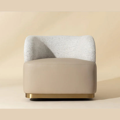 SP - BRINDA FAUTEUIL LONG PIVOTANT NAPA BEIGE