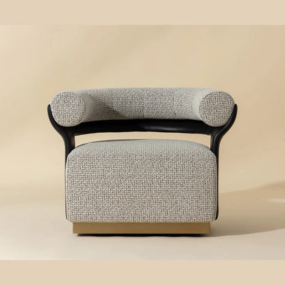 SP - FAUTEUIL LONG PIVOTANT OLIDA - HELIOS CHECK NOIR