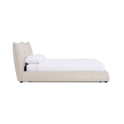 VG -MODREST PATRICK - LIT MODERNE EN CUIR GRIS CLAIR