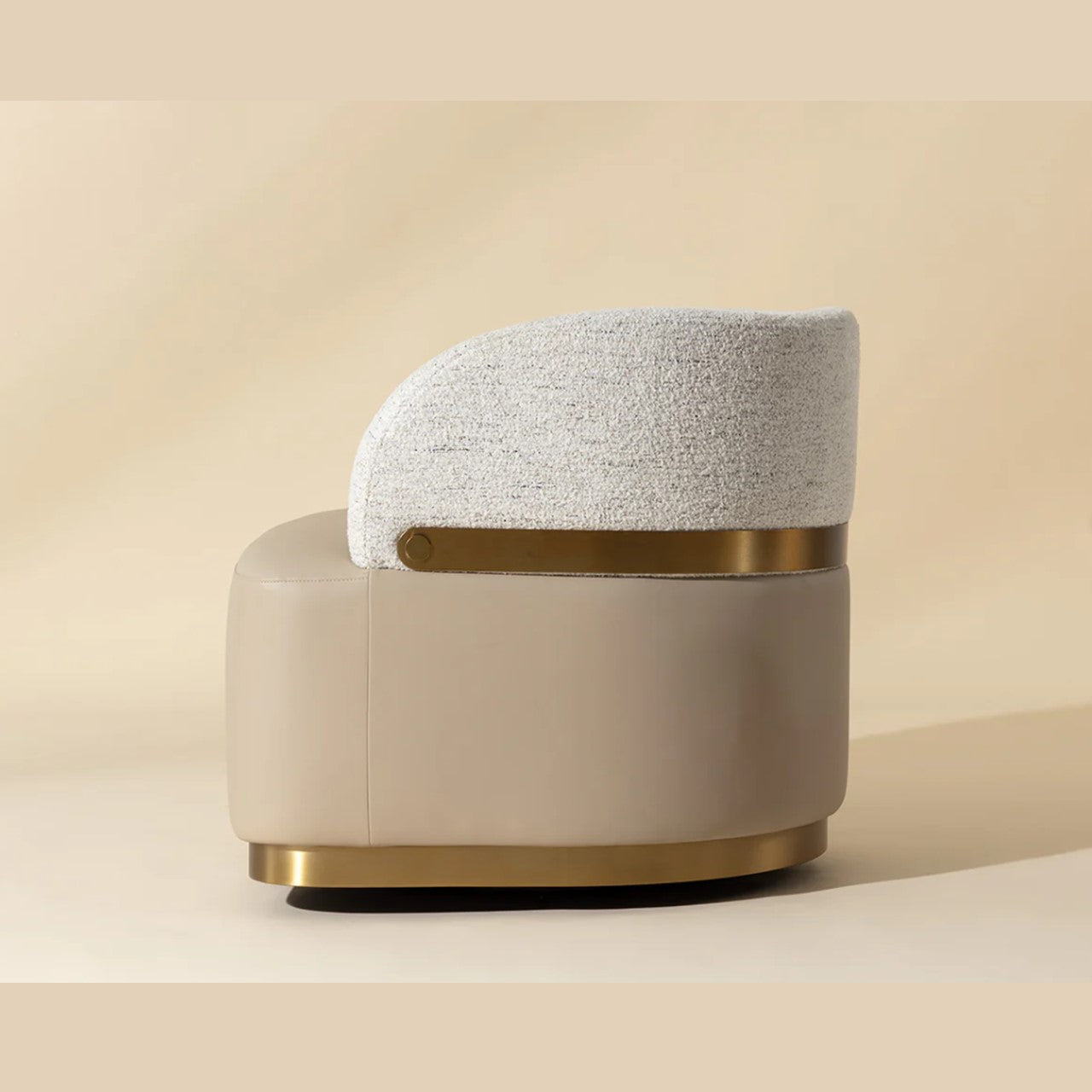 SP - BRINDA FAUTEUIL LONG PIVOTANT NAPA BEIGE
