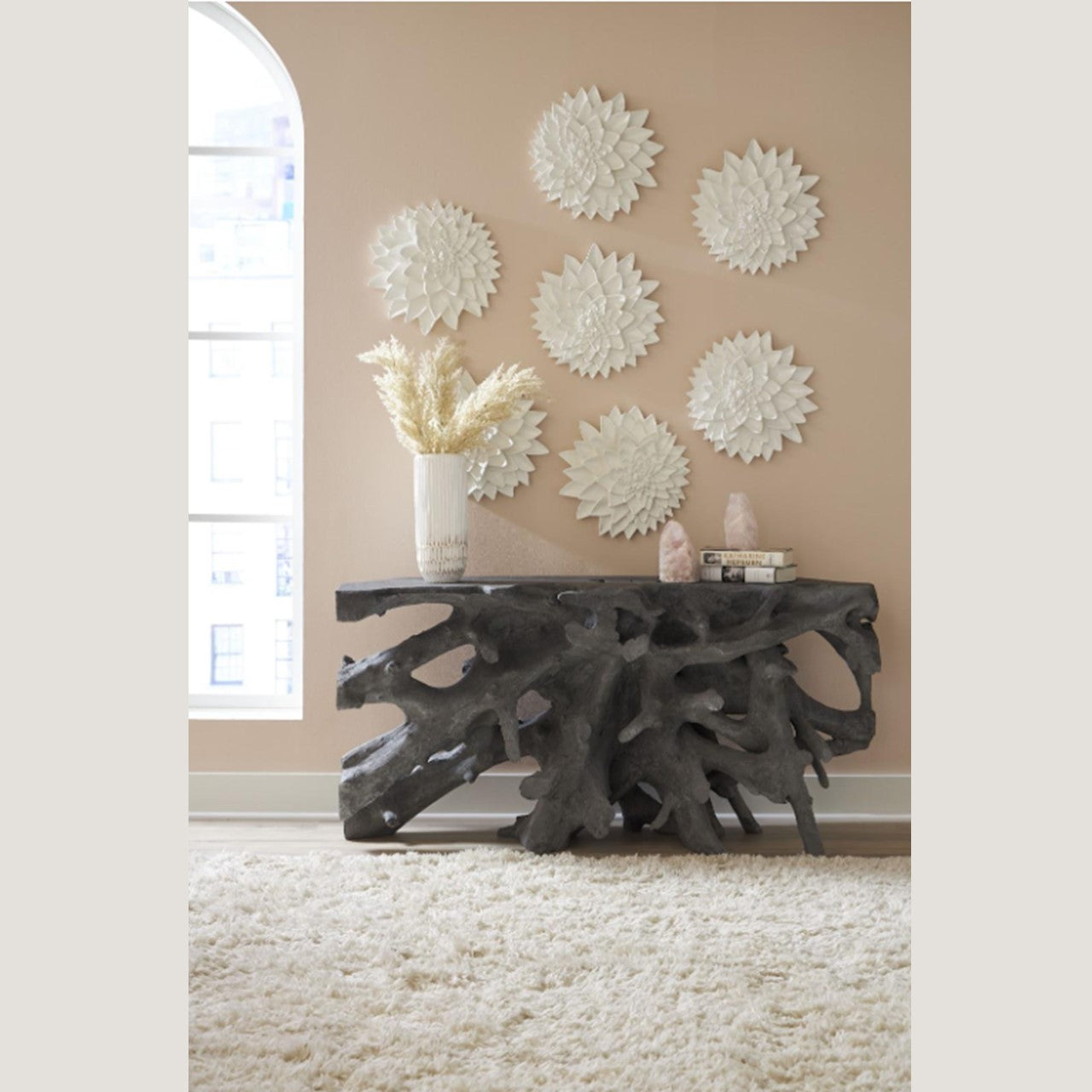 PC-BEAU CAST ROOT CONSOLE TABLE, PIERRE CHARBON