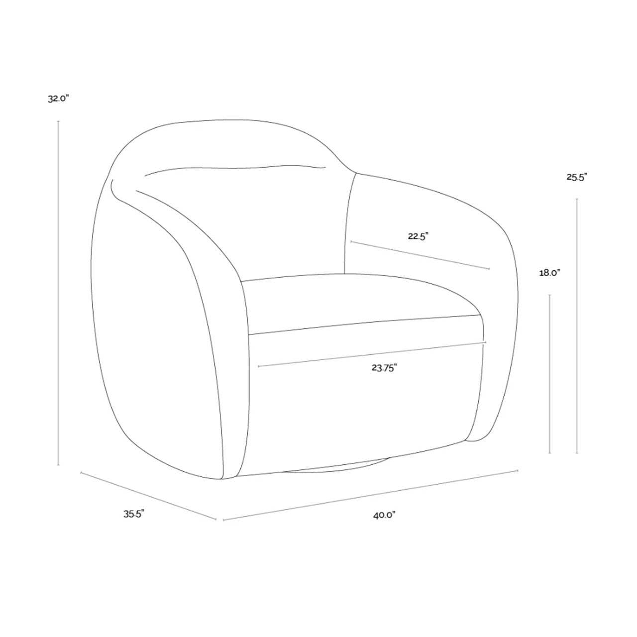 SP - FAUTEUIL LONG PIVOTANT ISMO