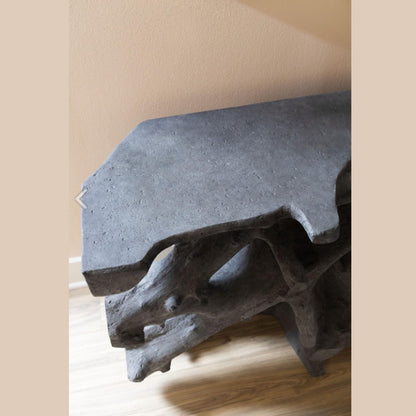 PC-BEAU CAST ROOT CONSOLE TABLE, PIERRE CHARBON