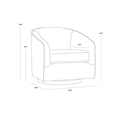SP - FAUTEUIL LONG PIVOTANT HAZEL
