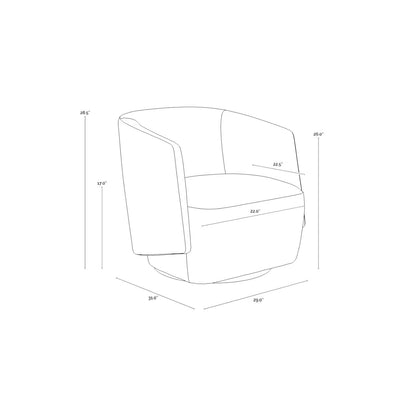 SP - FAUTEUIL LONG PIVOTANT SARINA