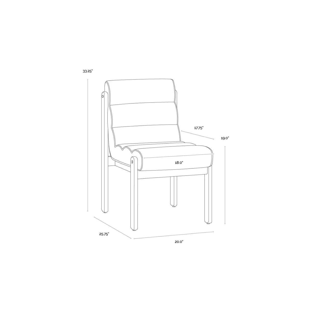 SP - CHAISE DE SALLE À MANGER BERTIE