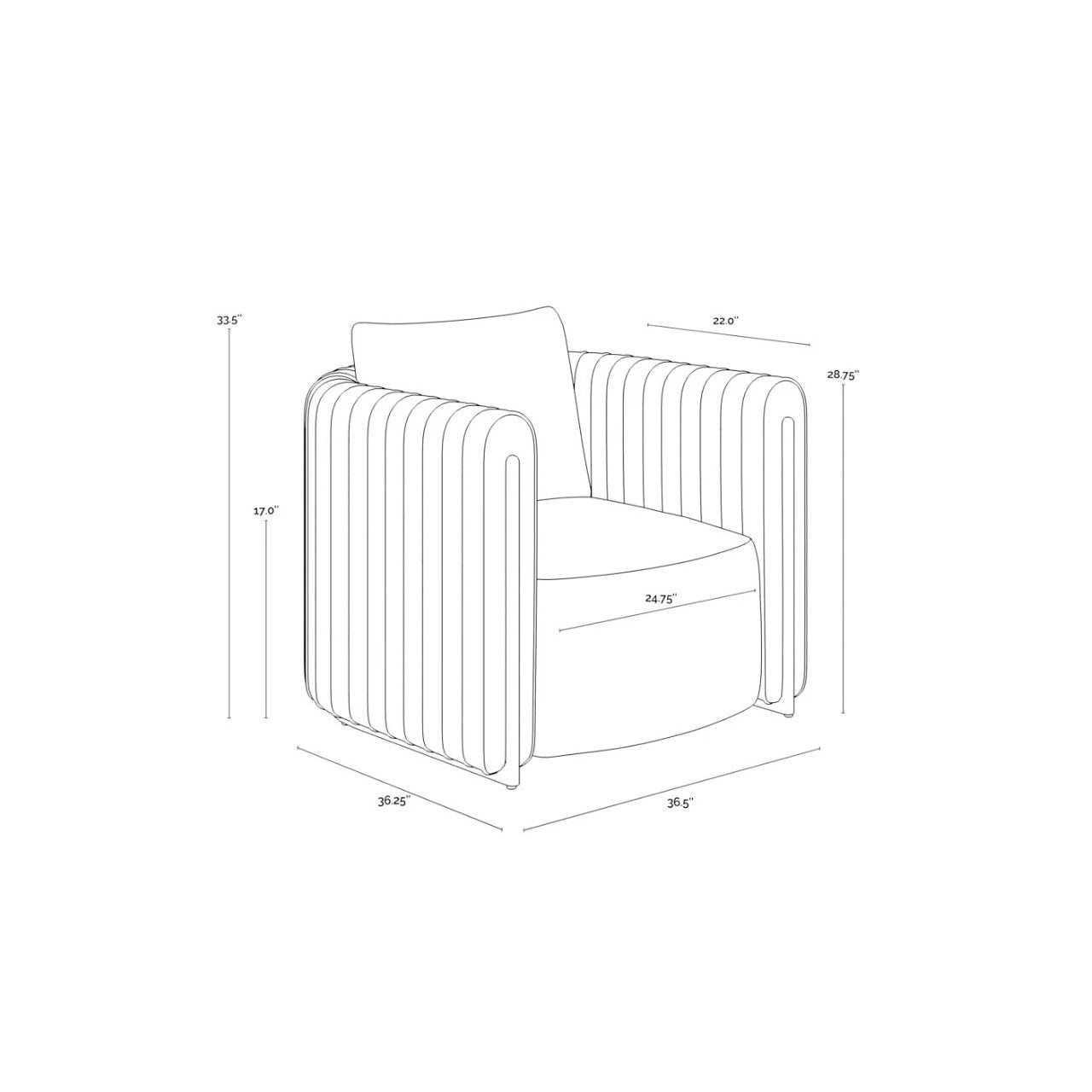 SP - FAUTEUIL LONG ALIX