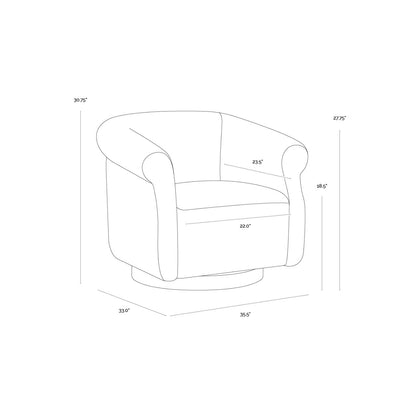 SP - FAUTEUIL LONG PIVOTANT LIBBY