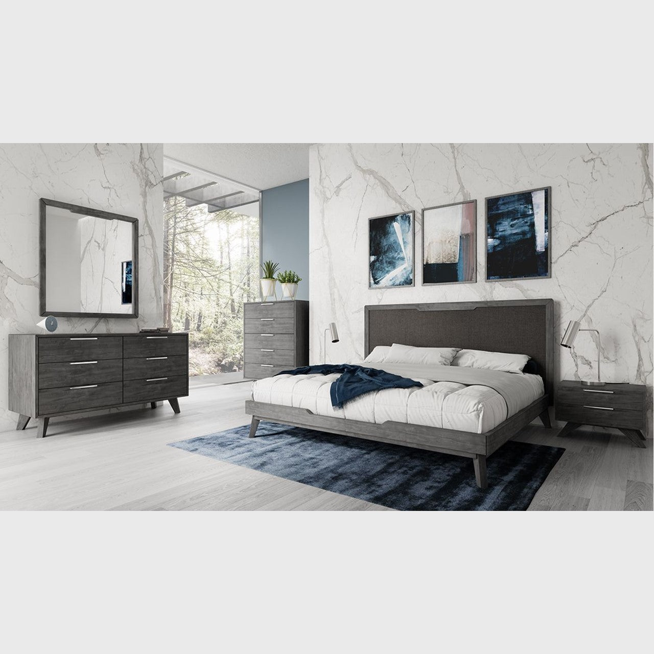 VG - NOVA DOMUS SORIA LIT MODERNE GRIS LAVÉ