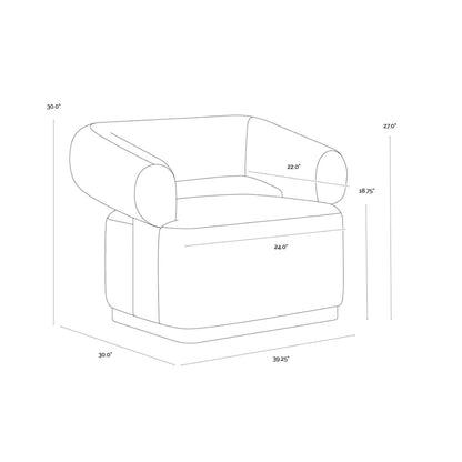 SP - FAUTEUIL LONG PIVOTANT AGGIE