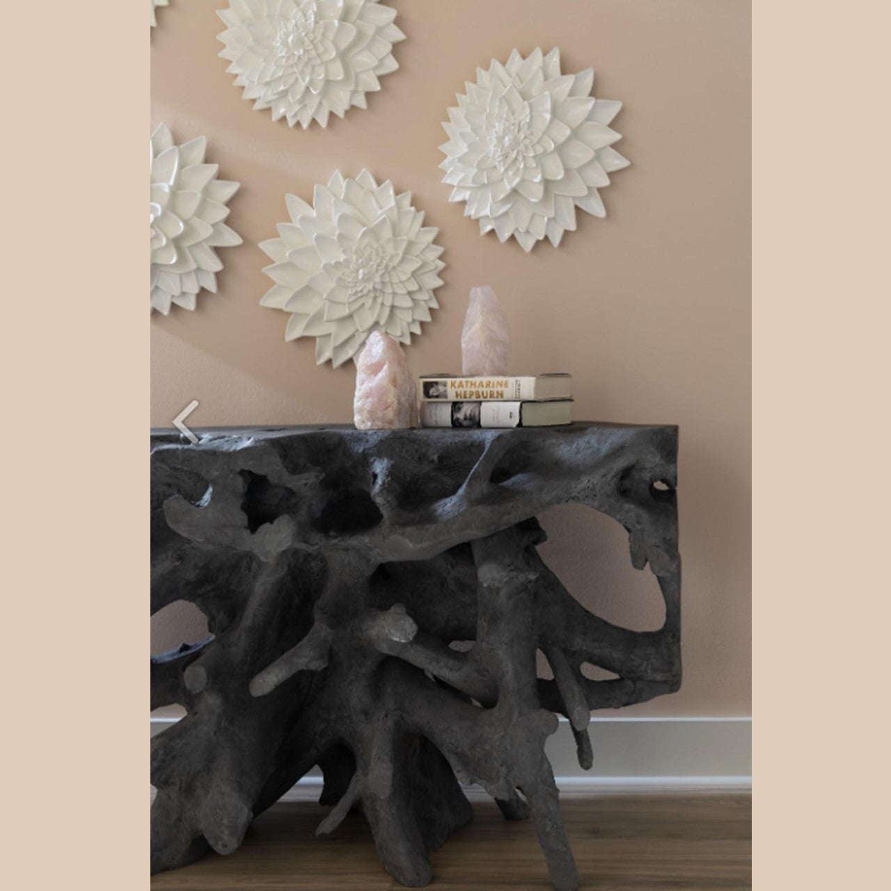 PC-BEAU CAST ROOT CONSOLE TABLE, PIERRE CHARBON