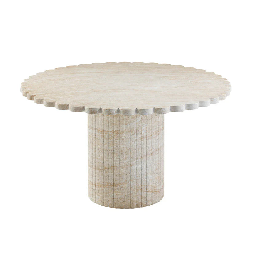 TV - Table à manger avec finition travertin délavé Blossom
