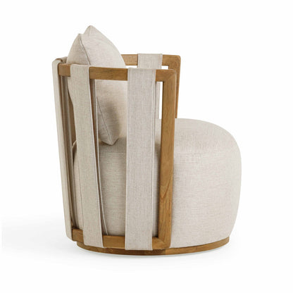 Chaise pivotante recyclée et vieillie TV-Paolo