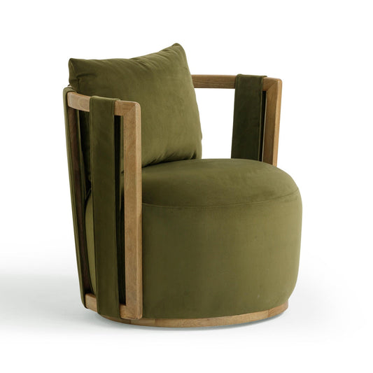 Chaise pivotante recyclée et vieillie TV-Paolo