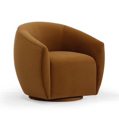 TV - Fauteuil pivotant en velours Jordan