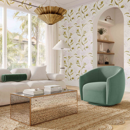TV - Fauteuil pivotant en velours Jordan