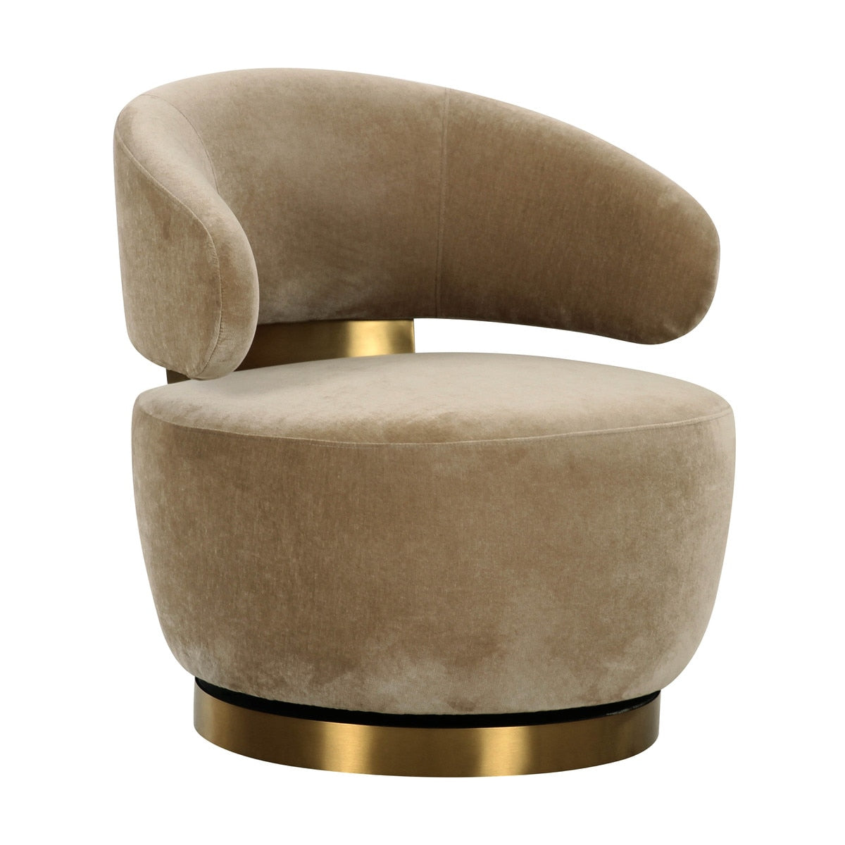 Chaise pivotante en tissu recyclé TV-Austin