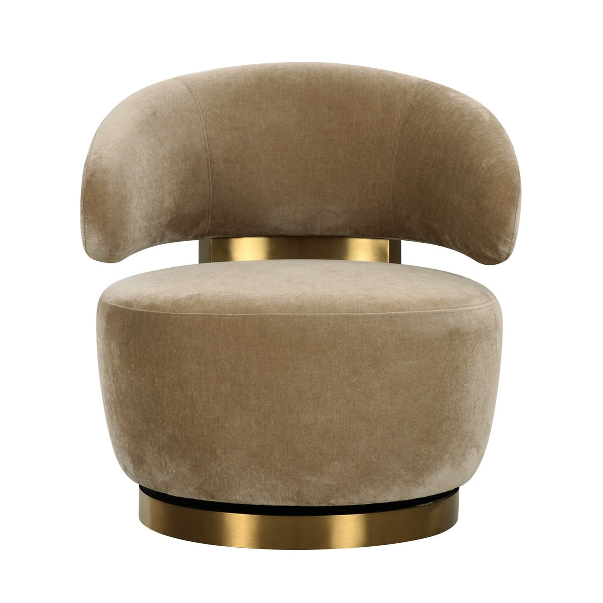 Chaise pivotante en tissu recyclé TV-Austin