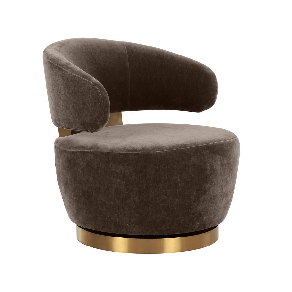 Chaise pivotante en tissu recyclé TV-Austin